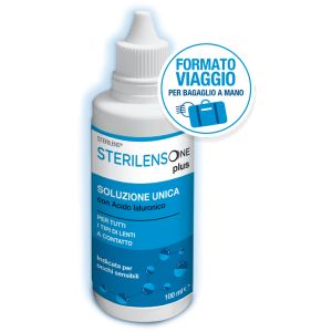 Soluzione unica sterilens one plus con acido ialuronico 100 ml