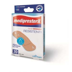 Cerotto grande medipresteril resistente 7x3cm 20 pezzi