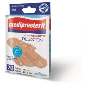 Cerotti assortiti medipresteril resistenti 20 pezzi