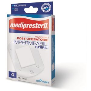 Medicazione post operatoria medipresteril impermeabile 10x15cm 4 pezzi