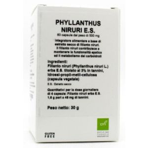 Phyllanthus niruri estratto secco 60 capsule