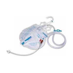 Kit per cateterismo vescicale con catetere profilcath in silicone silkomed a permanenza diametro ch16 preconnesso con sistema di drenaggio con kit di posizionamento