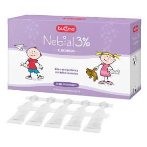 Nebial flaconcini soluzione salina ipertonica di sodio cloruro al 3% con acido ialuronico 20x5 ml