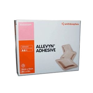 Medicazione allevyn adhesive 10 cm x 10 cm 10 pezzi