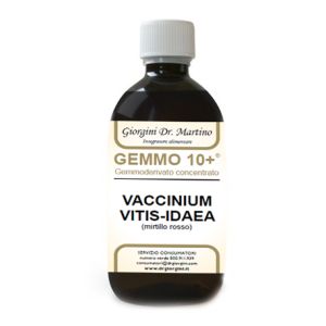 Gemmo 10+ mirtillo rosso liquido analcolico 500 ml