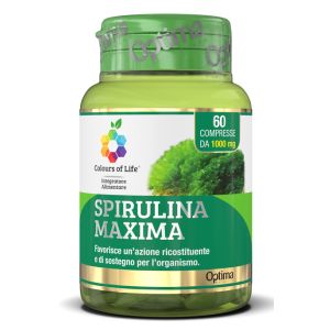 Colours of life spirulina maxima 60 compresse 1000 mg