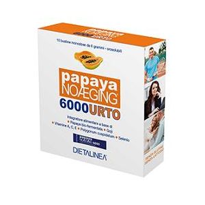 Dietalinea papaya noaging 6000 10 bustine monodose 6 g astuccio 60 g