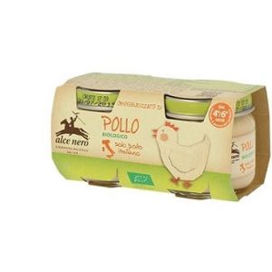 Omogeneizzato di pollo baby food bio 2 x 80 g