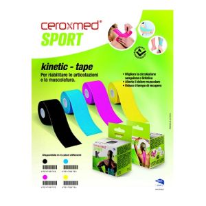 Ceroxmed sport kinetic tape blu 1 pezzo