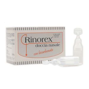 Fiala per doccia nasale rinorex bicarbonato 15 fiale 5 ml