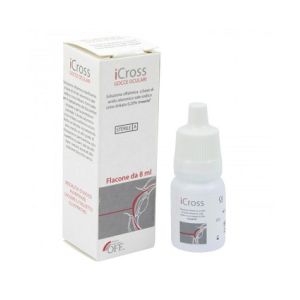 Icross gocce oculari soluzione oftalmica acido ialuronico cross-linkato 0,2% 8 ml