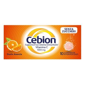 Cebion effervescente vit c senza zucchero 10 compresse