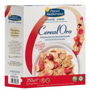 Piaceri mediterranei cerealoro fiocchi di riso con mais e frutti rossi 250 g