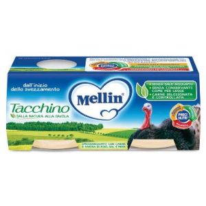 Omogeneizzato mellin tacchino 2x120 g