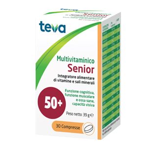 Multivitaminico senior teva 30 compresse 39 g