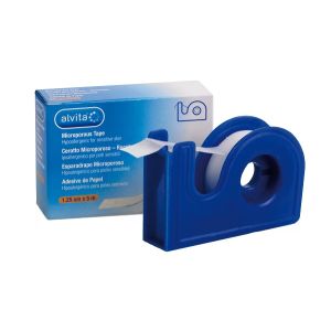 Alvita cerotto microporoso in rocchetto m5x1,25cm