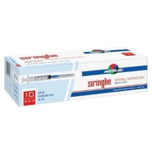 Siringa per venipuntura master-aid 5 ml gauge 23 10 pezzi