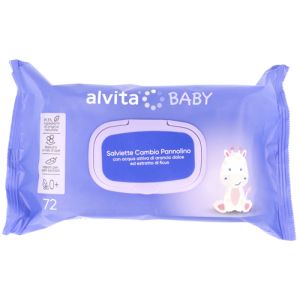 Alvita baby salviette cambio pannolino 72 pezzi