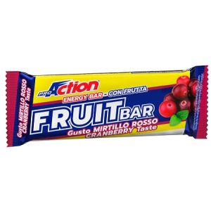 Proaction fruit bar barretta energetica al mirtillo rosso 40 g