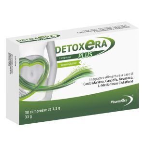 Detoxera plus integratore alimentare per stipsi e transito intestinale 30 compresse