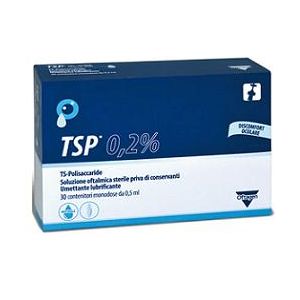 Tsp 0,2% soluzione oftalmica umettante lubrificante 30 flaconcini monodose 0,5 ml