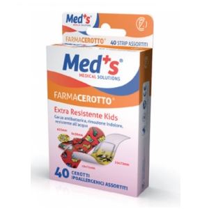 Cerotto meds strip kids ipoallergenico assortiti 40 pezzi