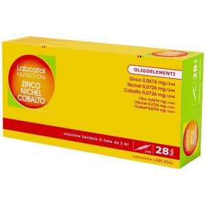 Labcatal nutrition zinco/nichel/cobalto 28 fiale 2 ml