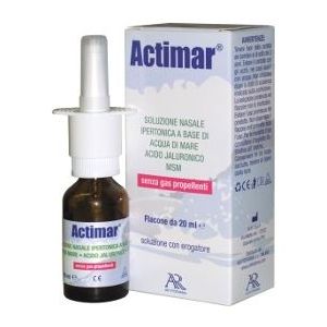 Actimar soluzione nasale spray salina 3% con acido ialuronico + msm 20 ml con erogatore