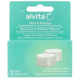 Alvita tappi auricolari in silicone modellabile 3 paia riutilizzabili