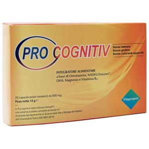 Procognitiv 20 capsule acido resistenti vegetali da 600 mg