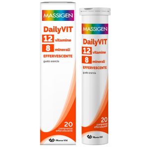 Massigen dailyvit 12 vitamine 8 minerali effervescente 20 compresse