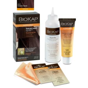 Biokap nutricolor 4,4 new castano ramato tinta tubo + flacone