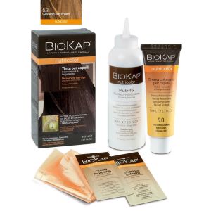 Biokap nutricolor 5,3 new castano oro chiaro tinta tubo + flacone