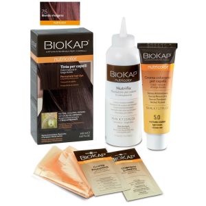 Biokap nutricolor 7,5 new biondo mogano tinta tubo + flacone