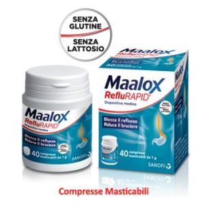 Maalox reflurapid 40 compresse masticabili