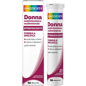 Massigen donna multivitaminico e multiminerale effervescente 20 compresse