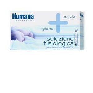 Humana soluzione fisiologica monodose, 20 flaconcini da 5ml