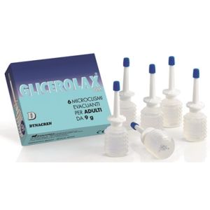 Glicerolax adulti microclismi evacuanti 6 pezzi x 9 g contiene amido di riso