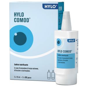 Hylo-comod gocce oculari ialuronato di sodio 0,1% 2 flaconc ini da 10 ml