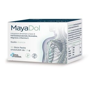 Mayadol 30 stick packs orosolubili da 1,9 g gusto arancia senza glutine senza lattosio