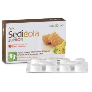 Apix propoli sedigola junior fragola 20 pastiglie biosline