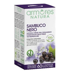 Armores natura sambuco nero 60 compresse masticabili
