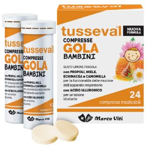 Tusseval gola bambini 24 compresse