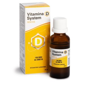 Vitamina d system gocce 150 dosi da 2000 ui 26 ml