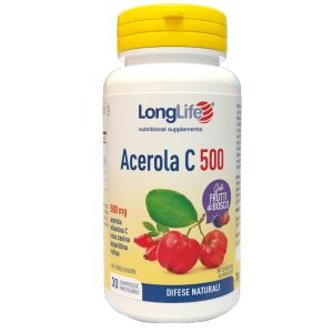 Longlife acerola c500 frutti di bosco 30 compresse masticabili