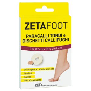 Zetafoot paracallo tondo 9 pezzi + dischetto callifugo 15 pezzi