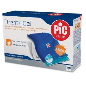Cuscino thermogel riutilizzabile per terapia caldo freddo cm 20x30 con fodera fascia elastica itc