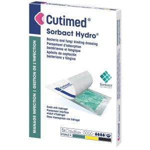 Medicazione idrofobica cutimed sorbact hydro 7,5x15 cm 10 pezzi