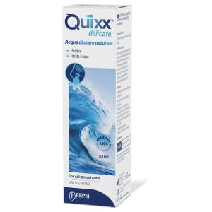 Soluzione spray per irrigazioni nasali quixx delicate acqua marina isotonica 100 ml