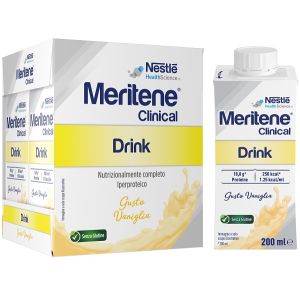 Meritene clinical drink vaniglia 4 bottiglie da 200 ml